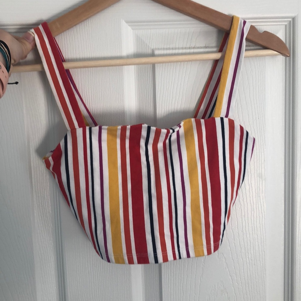 Striped crop top